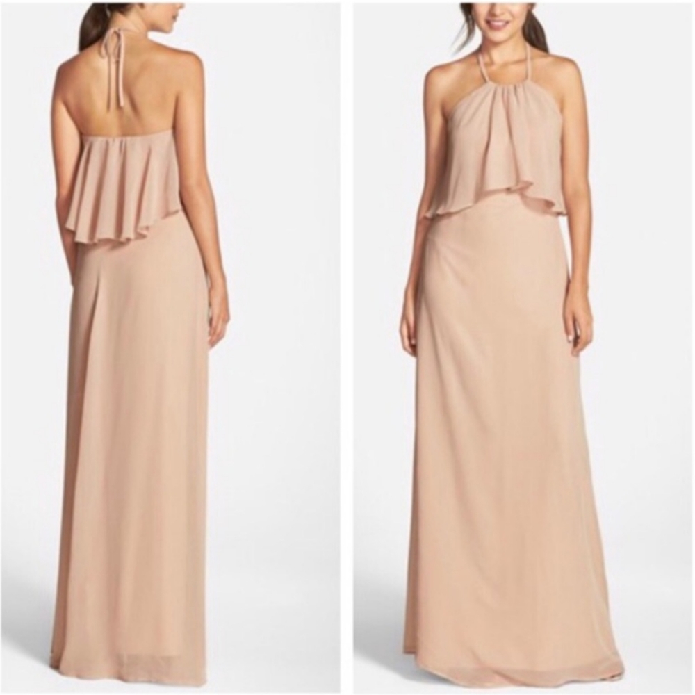 Nouvelle Amsale Cait Dress in Sand